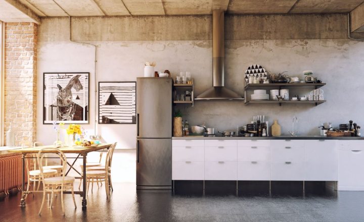 dapur industrial minimalis