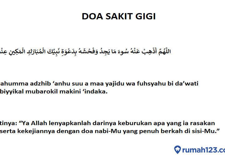 Doa sakit gigi