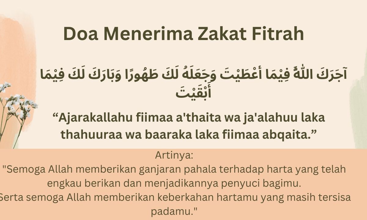 Doa Menerima Zakat Fitrah Sesuai Anjuran Rasulullah Lengkap!