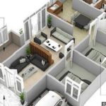 7 Contoh Denah Rumah 4 Kamar 1 Mushola, Jadi Nyaman Beribadah!