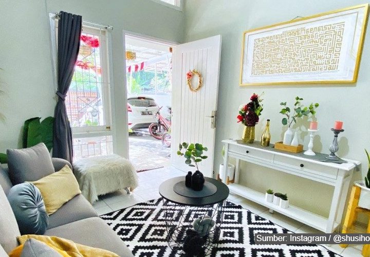 dekorasi ruang tamu kecil aesthetic-instagram shusihome