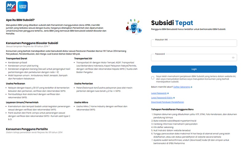 Cara Daftar Aplikasi MyPertamina Untuk Subsidi BBM