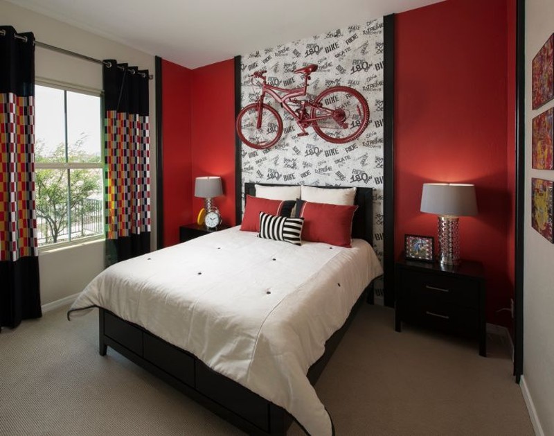 red and black room paint color combinations
