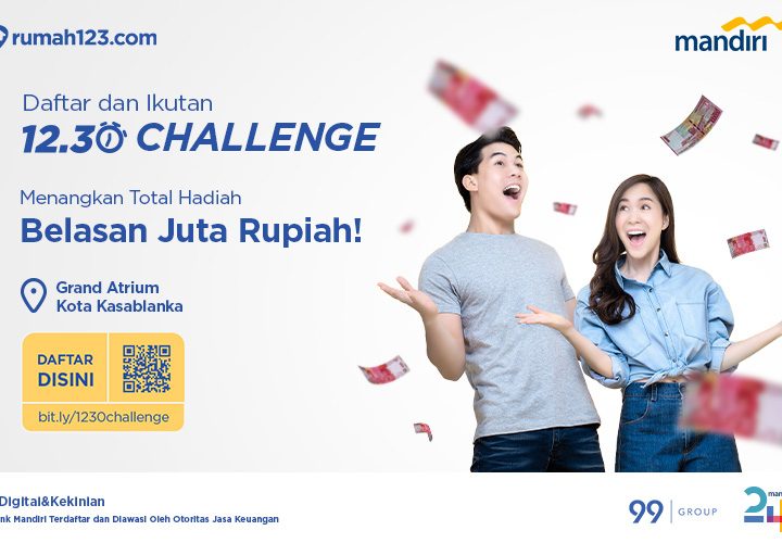 Yuk, Ikutan 12.30 Challenge dari Mandiri Festival Properti Expo 2022, Hadiahnya Belasan Juta Rupiah!