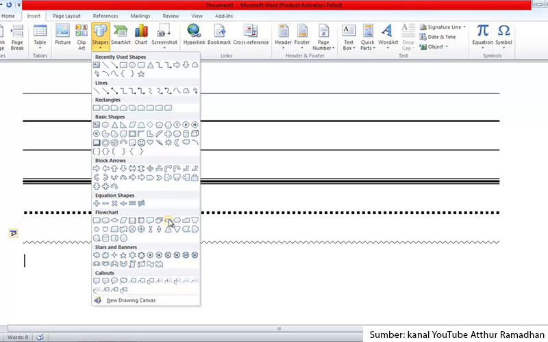 3 Cara Membuat Garis Di Word Dengan Mudah Cepat Dan Rapi 9098