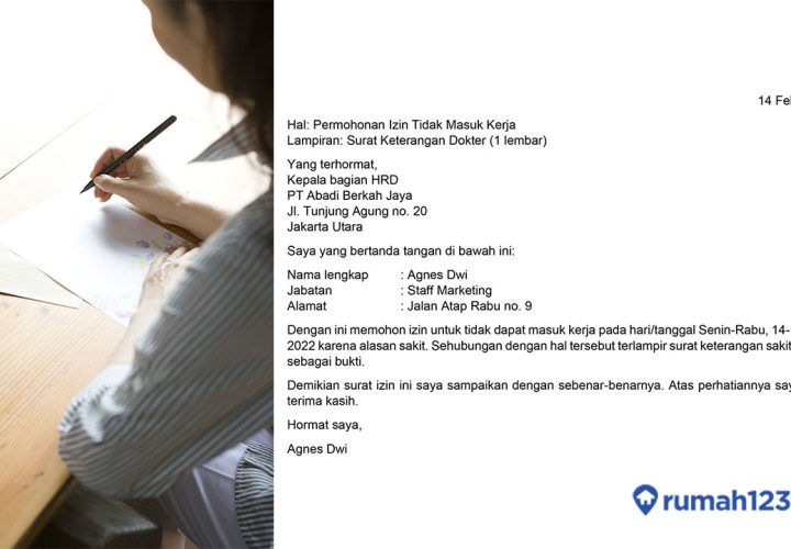 kumpulan contoh surat izin tidak masuk kerja