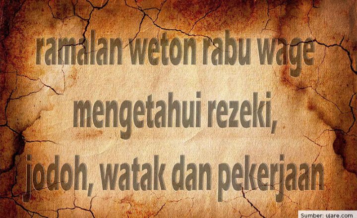 ramalan weton rabu wage