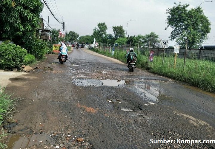 wilayah dengan jalan rusak terbanyak