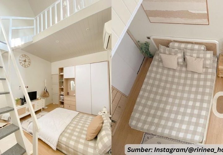 kamar dengan lantai mezanin