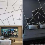 10 Ide Cat Dinding Corak Geometri agar Ruangan Lebih Aesthetic. Cobaik, yuk!
