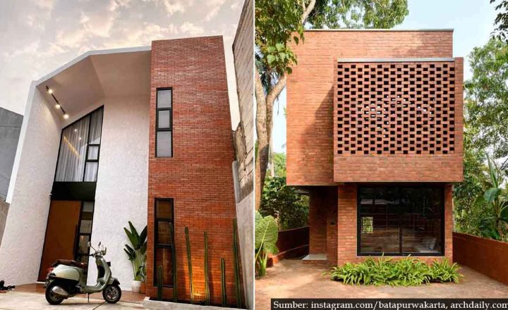 inspirasi desain rumah bata ekspos modern