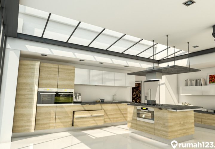 desain atap dapur transparan