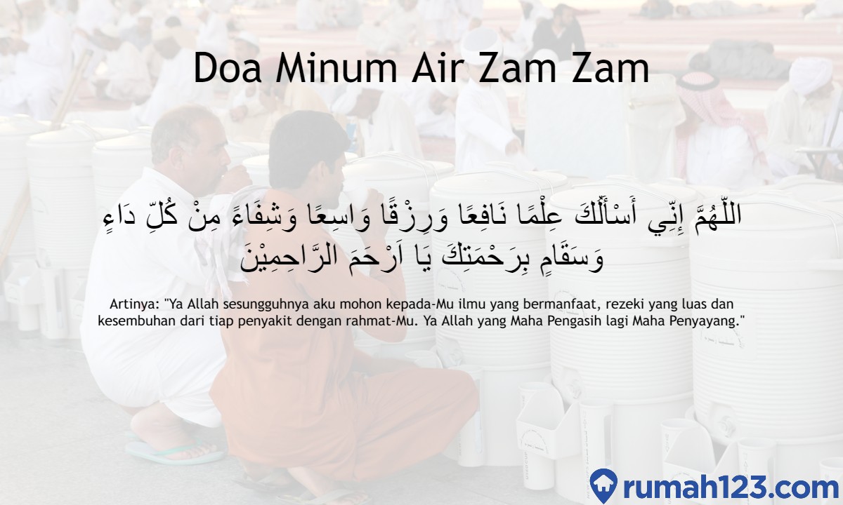 Doa Minum Air Zamzam: Arab, Latin, Beserta Artinya