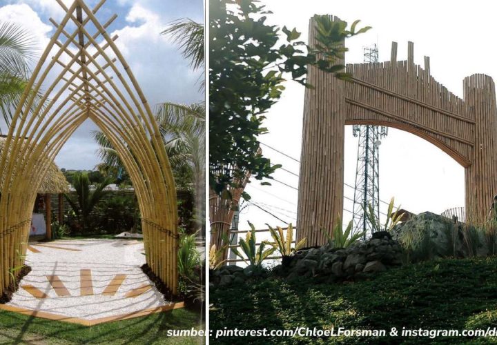 gapura bambu simple