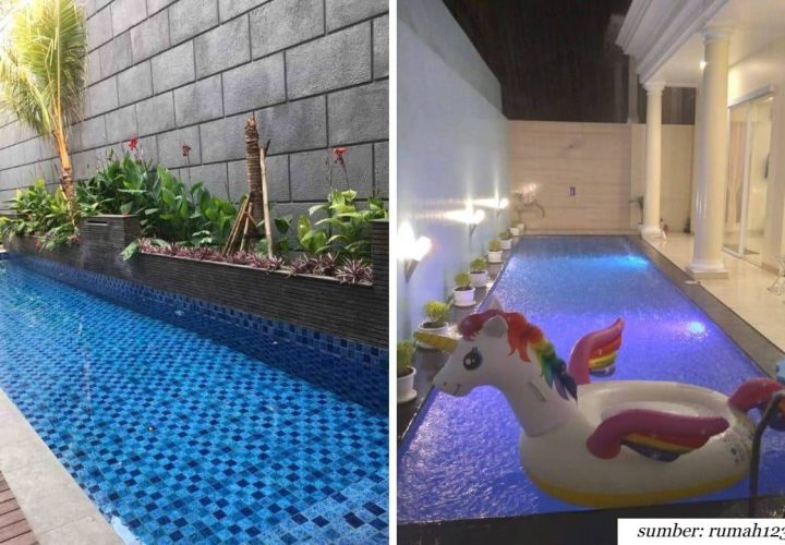 rumah dengan kolam renang