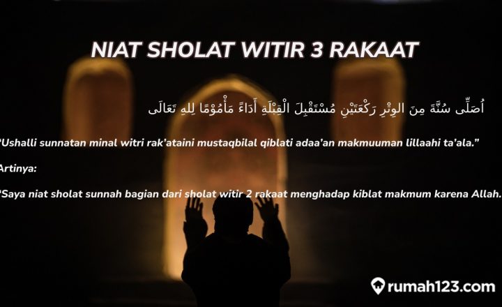 niat sholat witir 3 rakaat