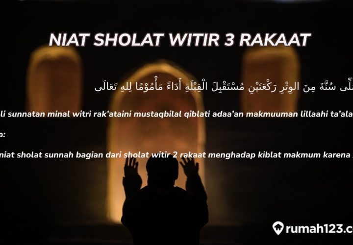 niat sholat witir 3 rakaat