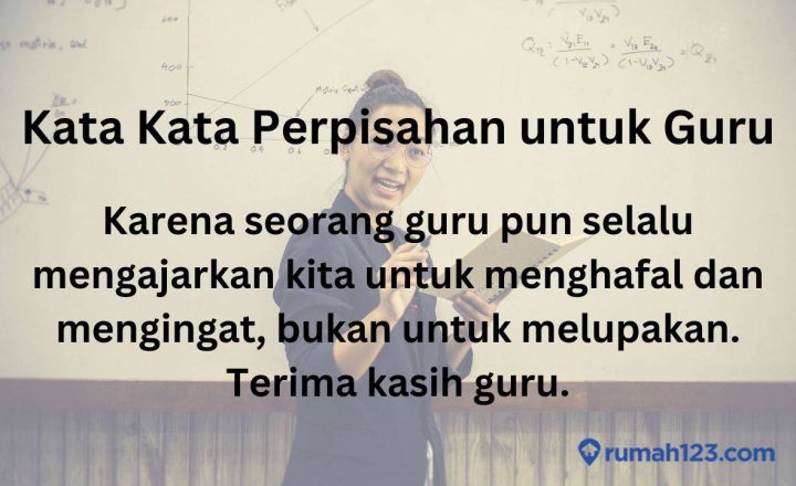 kata kata perpisahan untuk guru