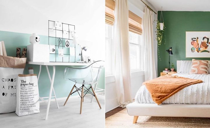 inspirasi perpaduan cat warna hijau