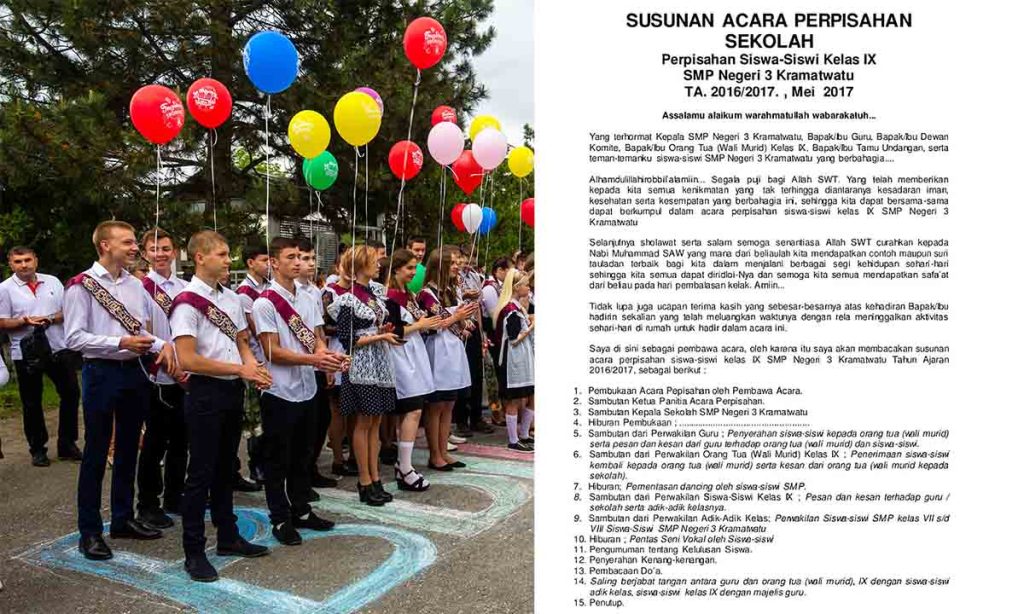 Contoh Susunan Acara Perpisahan Sekolah Untuk TK Hingga SMA