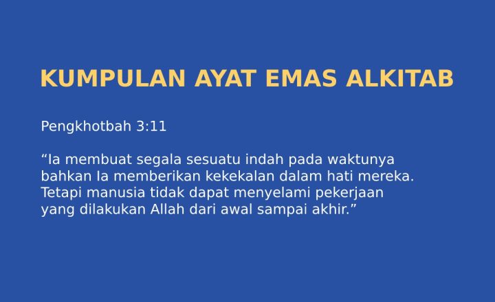 ayat emas alkitab