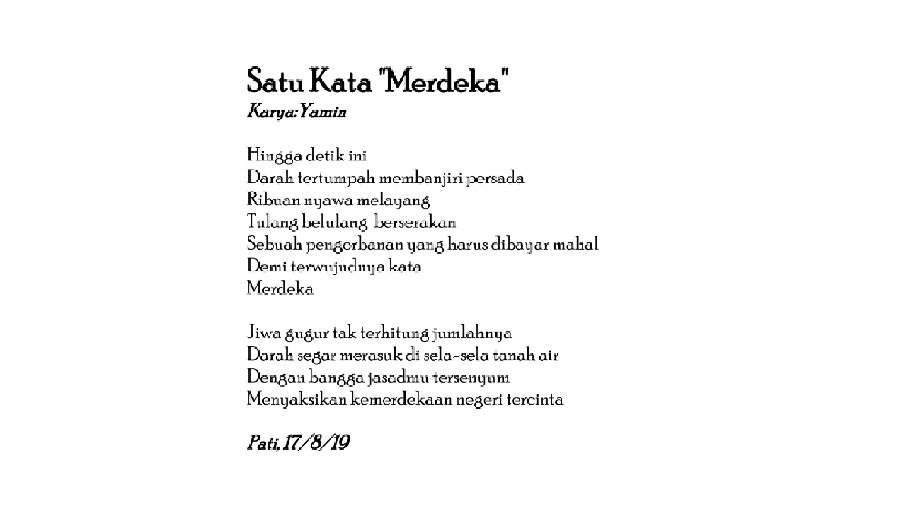 13 Puisi tentang Kemerdekaan Indonesia Penuh Makna, Sangat Menyentuh Hati!