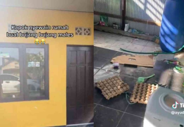 rumah kontrakan jadi berantakan