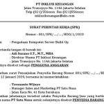 Contoh Surat Perintah Kerja (SPK) Barang dan Jasa, Terlengkap!