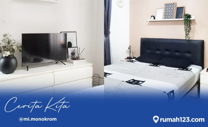 kamar tidur mi monokrom
