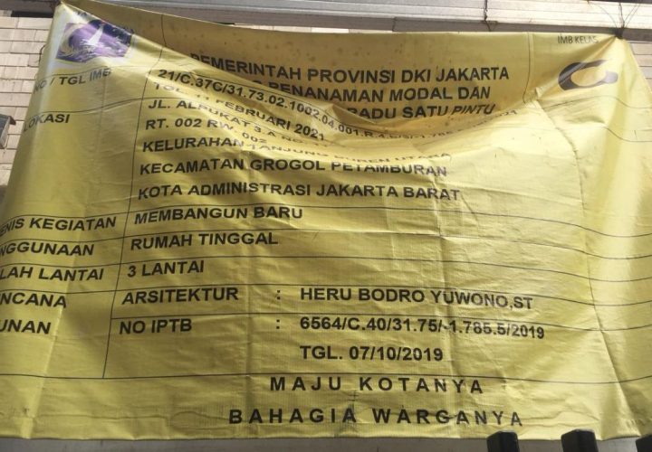 rumah tanpa izin mendirikan bangunan