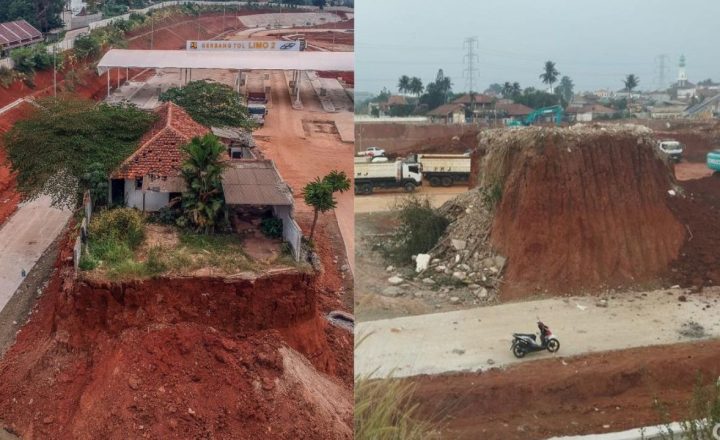 Rumah di Tengah Tol Cijago Resmi Dibongkar