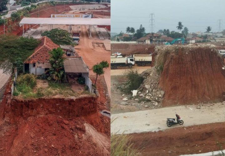 Rumah di Tengah Tol Cijago Resmi Dibongkar
