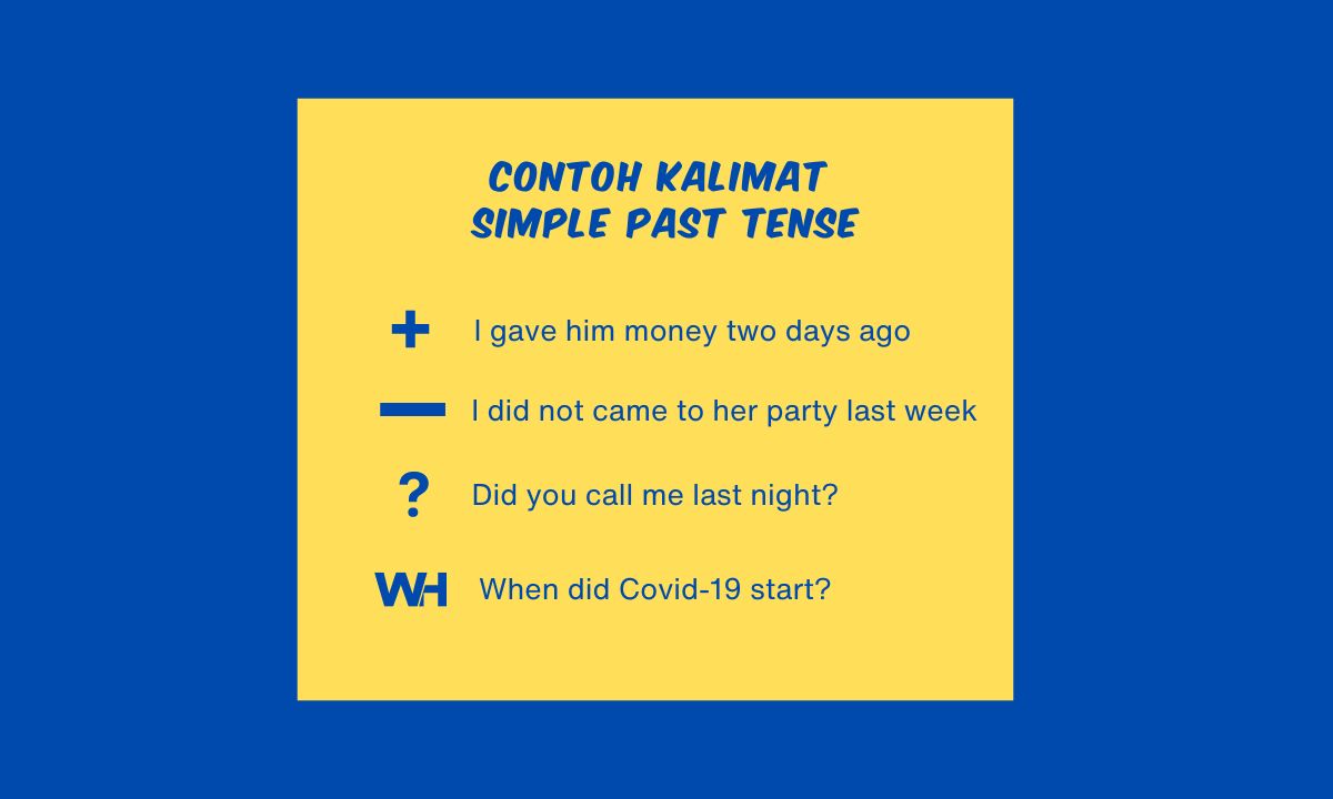 30 Contoh Kalimat Simple Past Tense dan Rumusnya