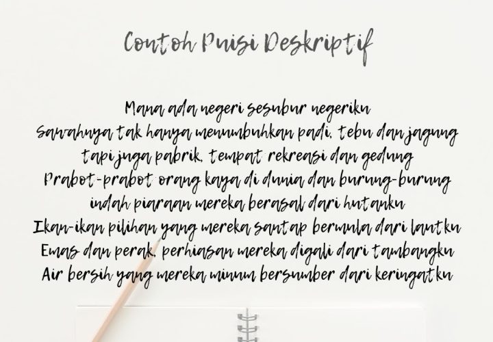 contoh puisi deskriptif