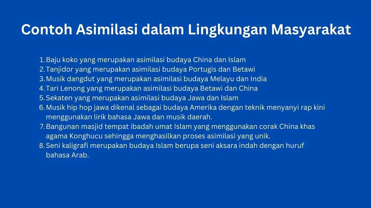 15 Contoh Asimilasi Di Lingkungan Masyarakat Dan Kehidupan Sehari-hari