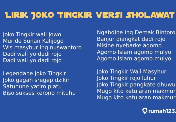 lirik joko tingkir versi sholawat