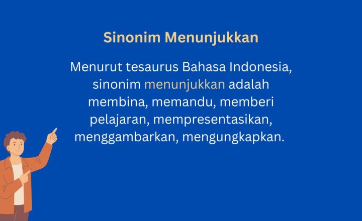 Sinonim menunjukkan