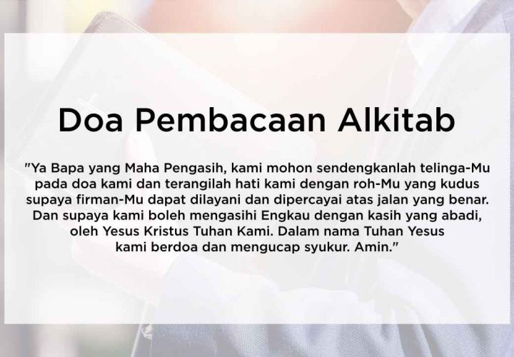 doa pembacaan alkitab