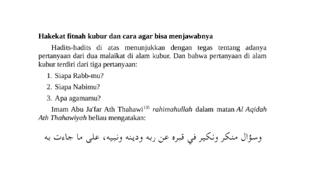 6 Pertanyaan di Alam Kubur dan Jawabannya yang Harus Diketahui Umat Islam, Apa Saja?