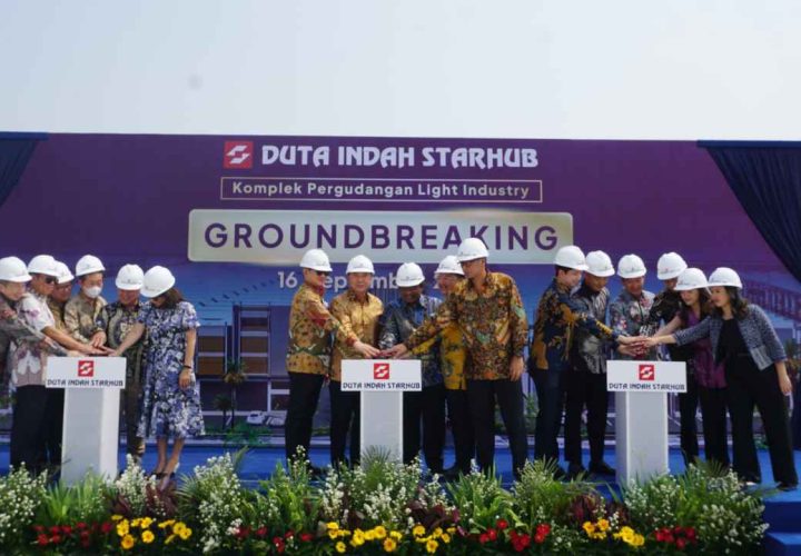 ground breaking ceremony kompleks pergudangan dan light industri