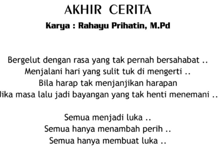 puisi tentang perpisahan