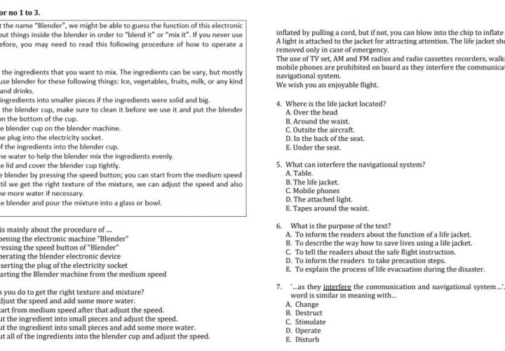 contoh soal procedure text