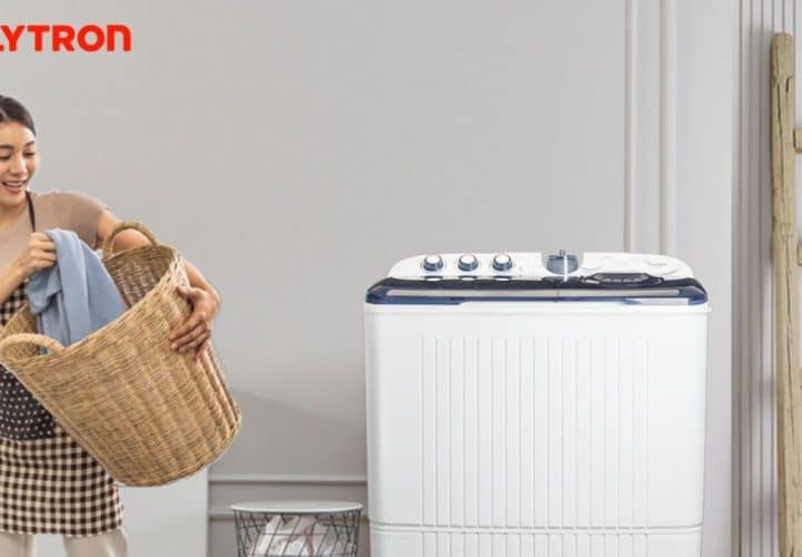 POLYTRON Hadirkan Produk Mesin Cuci Primadona Giant. Lebih Cepat Kering, Cocok untuk Musim Hujan!