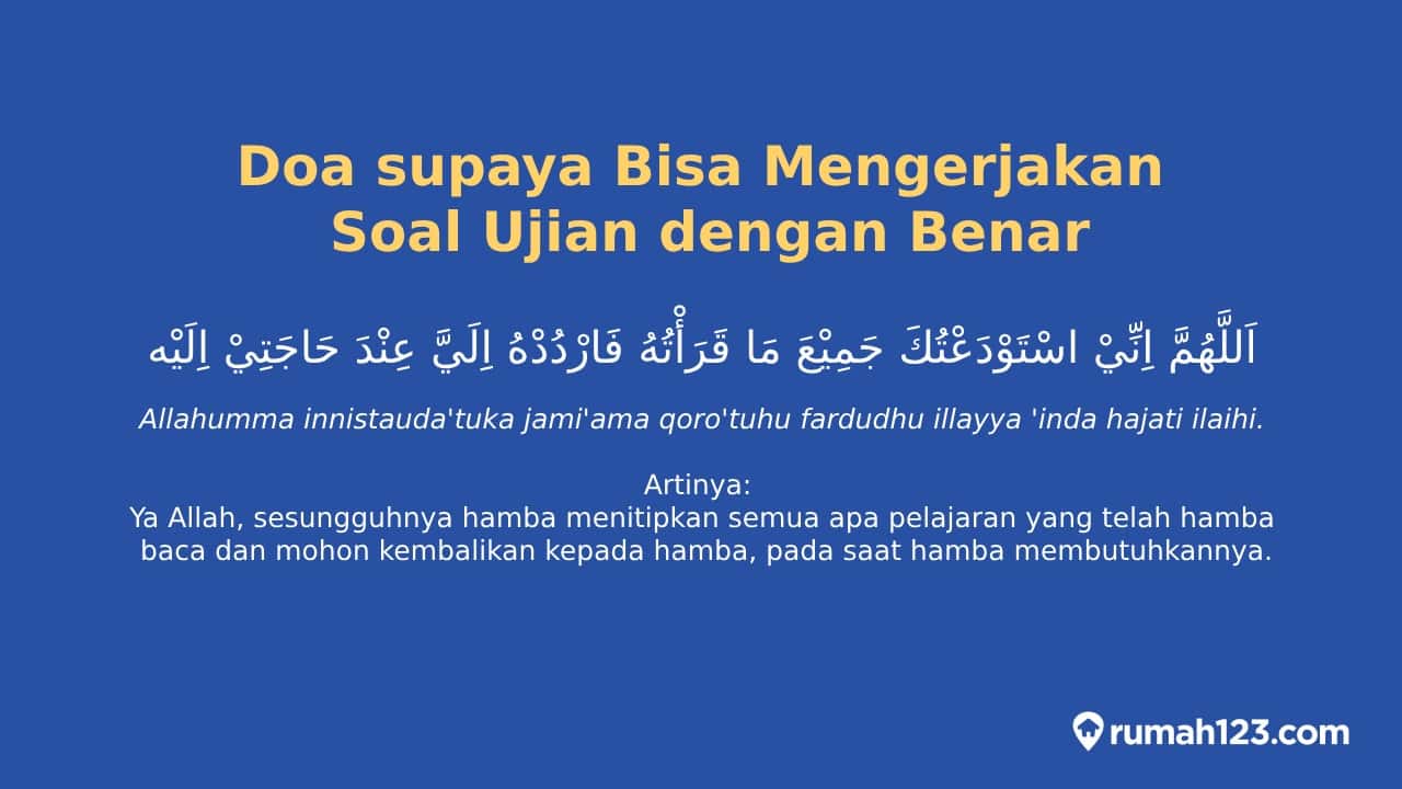 Doa Agar Bisa Mengerjakan Soal Ujian Dengan Benar