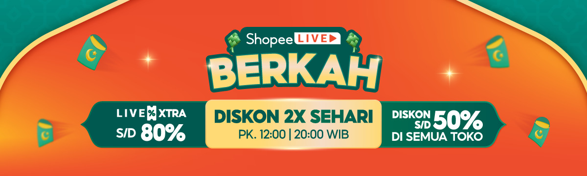 ShopeeLIVE Berkah - Live Extra voucher Diskon s_d 80% dan Diskon s_d 50% di semua toko (1)